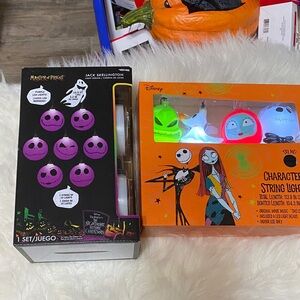 Jack Skellington/nightmare before Christmas string lights, NIB